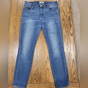 Madewell High Rise Skinny Mid Wash Jeans